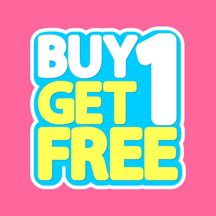 Vector compra 1 y obtendrás 1 gratis template de diseño de cartel de venta oferta especial banner de bogo