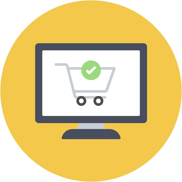 Compra del estilo de la ilustración vectorial