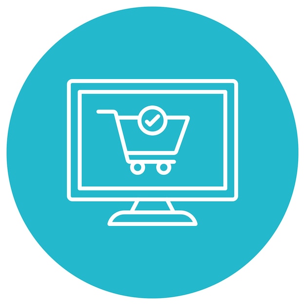 Compra del estilo de la ilustración vectorial