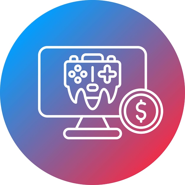 Compra imagen vectorial de icono de juego Se puede usar para juegos en línea