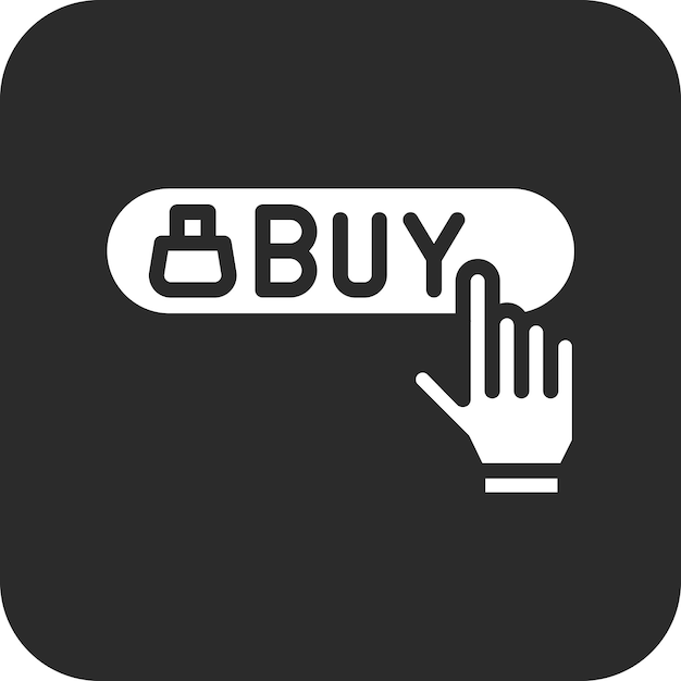 Comprar ahora Ilustración del icono vectorial del botón del iconset de ECommerce