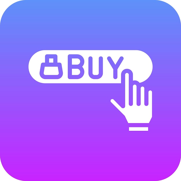 Comprar ahora Ilustración del icono vectorial del botón del iconset de ECommerce
