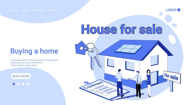 Comprar una casa La gente está comprando una casa El concepto de una transacción segura Seguro