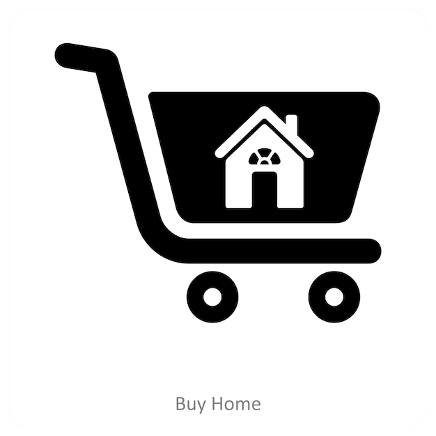 Comprar el concepto de icono de casa y casa