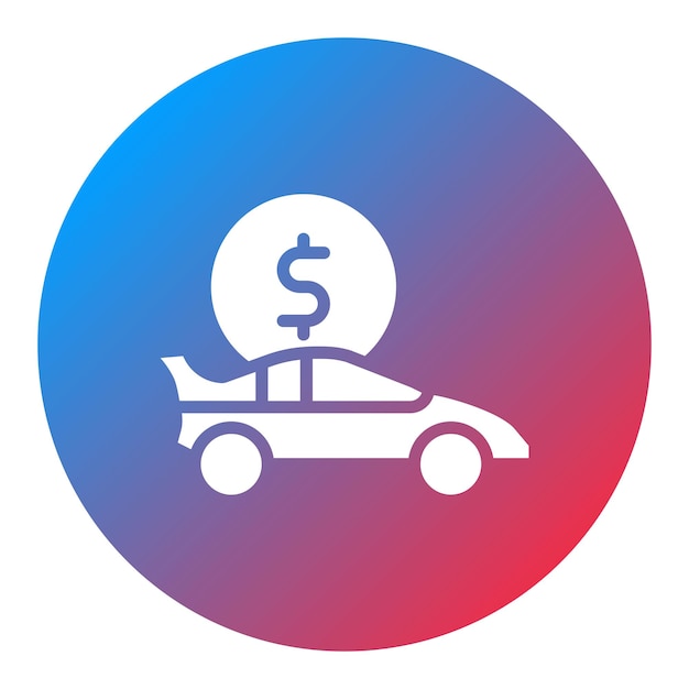 Comprar una imagen vectorial de icono de coche se puede utilizar para concesionarios de automóviles