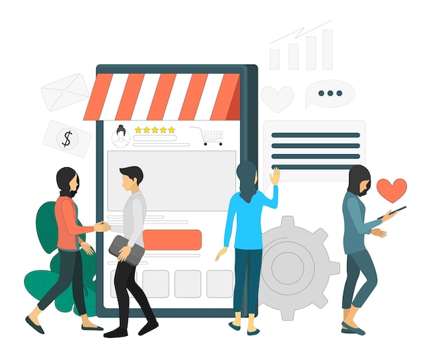 Comprar en línea a través de un teléfono inteligente