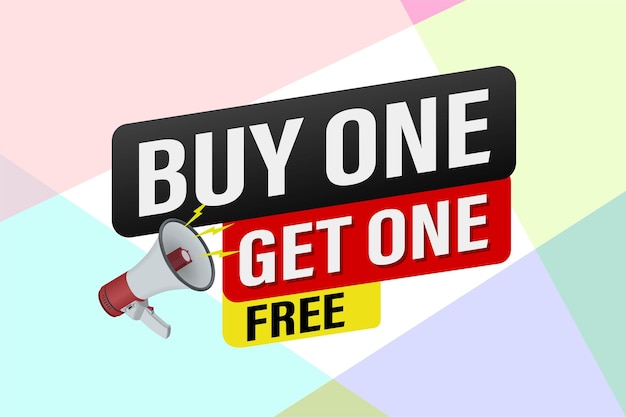 comprar uno obtener uno gratis comprar ahora cartel estandarte diseño gráfico icono logotipo signo símbolo sitio web de redes sociales