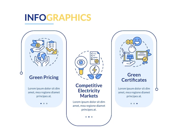 Comprar plantilla de infografía de rectángulo de electricidad limpia