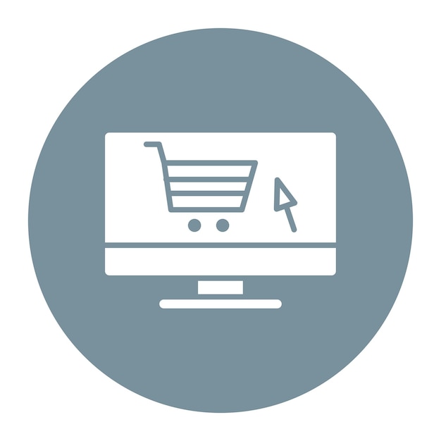 Compras en línea ilustración vectorial