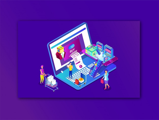 compras en línea o pago desde una computadora portátil y un teléfono inteligente