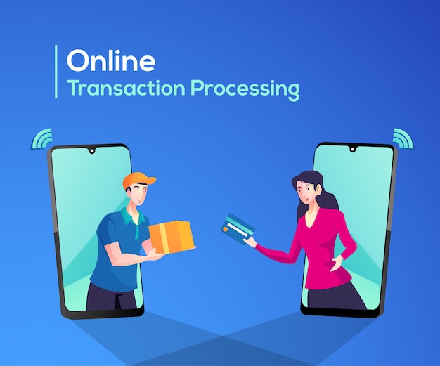 Compras en línea o procesamiento de transacciones en línea
