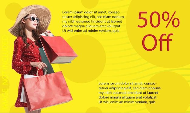 Compras en línea en el sitio web o la aplicación móvil Vector concepto de marketing y marketing digital Hor