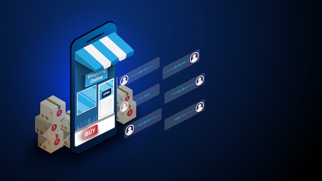 Compras en línea en teléfonos inteligentes