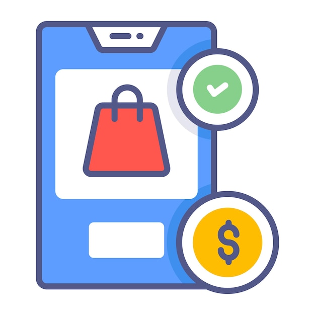 compras móviles conceptos modernos de diseño ilustración vectorial