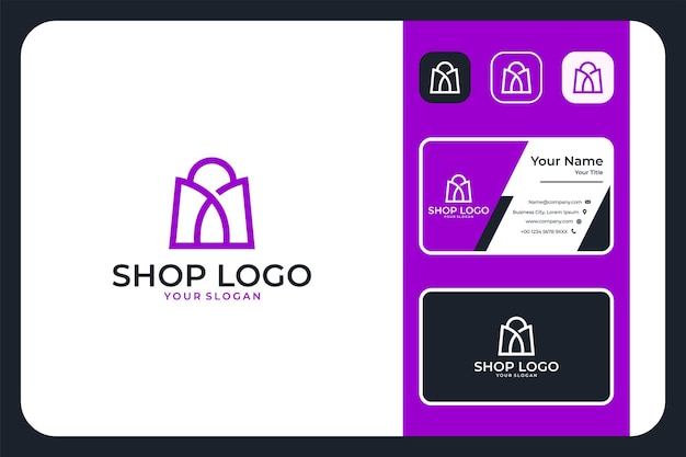Compre diseño de logotipos y tarjetas de presentación con líneas modernas