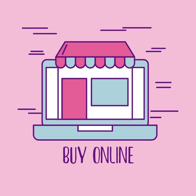 Compre en línea tienda portátil comercio mercado virtual