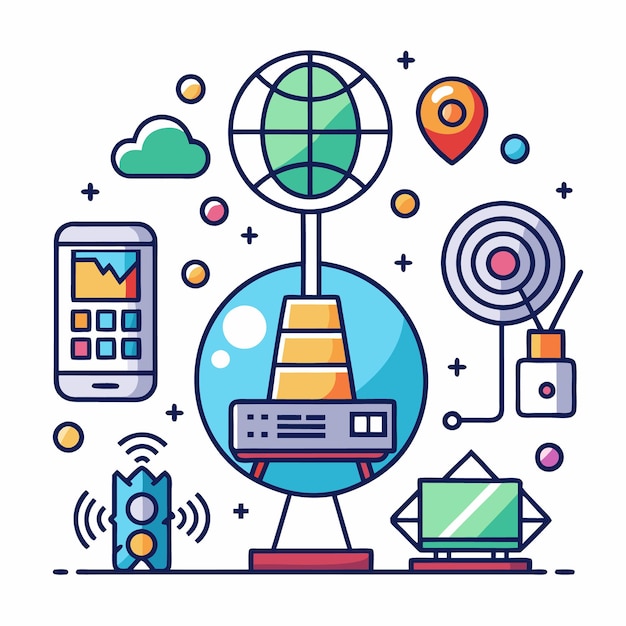 Comprender los componentes y tecnologías clave de la comunicación inalámbrica ilustrados