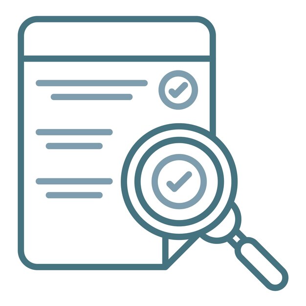 Comprobación de los archivos Ilustración plana