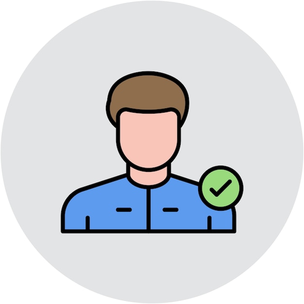 Comprobación del estilo de la ilustración vectorial