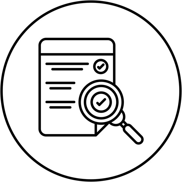 Comprobación de la imagen vectorial del icono de los archivos Se puede utilizar para trabajar desde casa