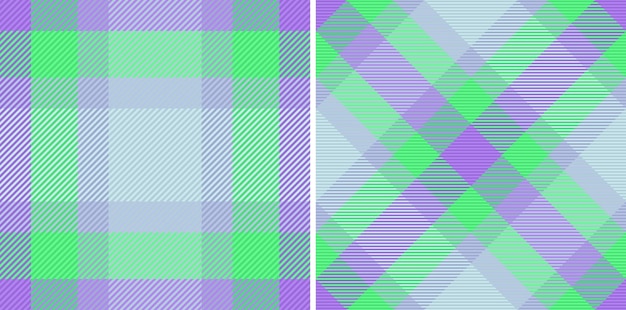 Comprobación de patrones sin fisuras Textura de fondo vectorial Tela de tartán tela escocesa