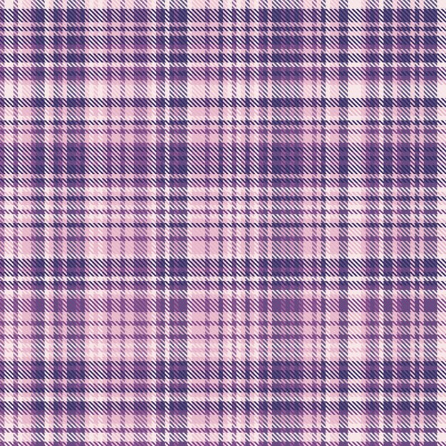 Comprobación de textura de fondo de tejido de patrón vectorial con un tartán de tela escocesa sin costuras