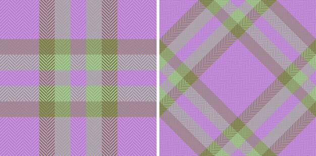 Comprobación de textura de patrón Tela de fondo vectorial Tela escocesa de tartán inconsútil