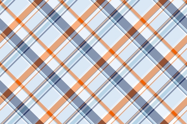 Comprobación de la textura del tejido de tartan textil con un pliegue de fondo vectorial sin costuras