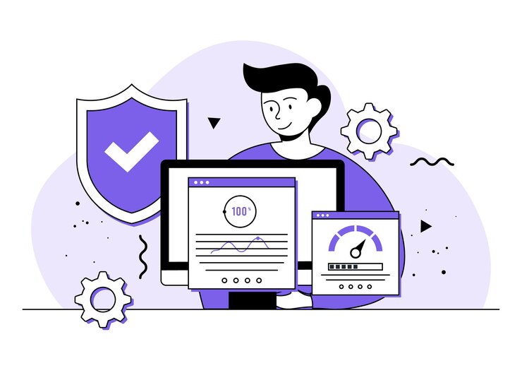 Vector comprobación de la usabilidad