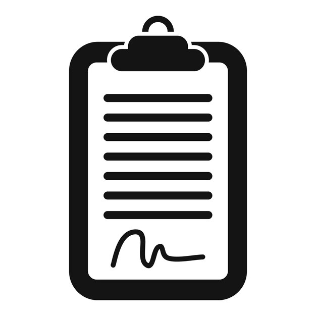Comprobar los datos del icono del usuario vector simple Seguridad humana