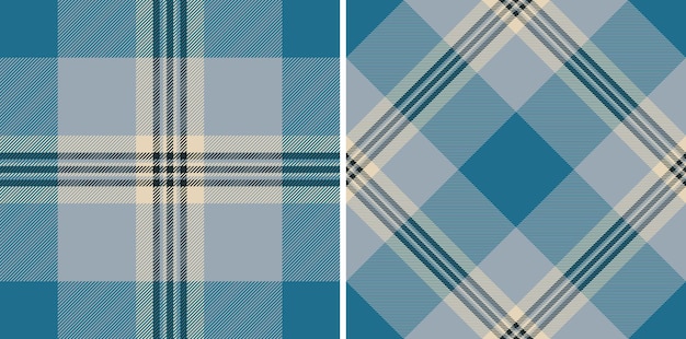 Comprobar el patrón de la tela del vector de textura de fondo con un textil a cuadros de tartan sin costuras