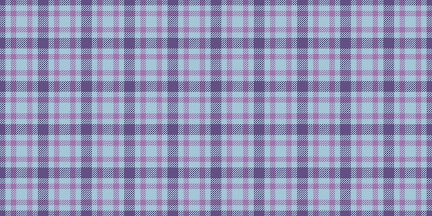 Comprobar la textura de la tela de la bolsa tartan vectorial a cuadros de Nueva York Glamor patrón textil de fondo sin costuras en colores claros y púrpuras