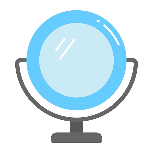 Compruebe este hermoso diseño vectorial del icono de espejo de Vanity mirando el vidrio