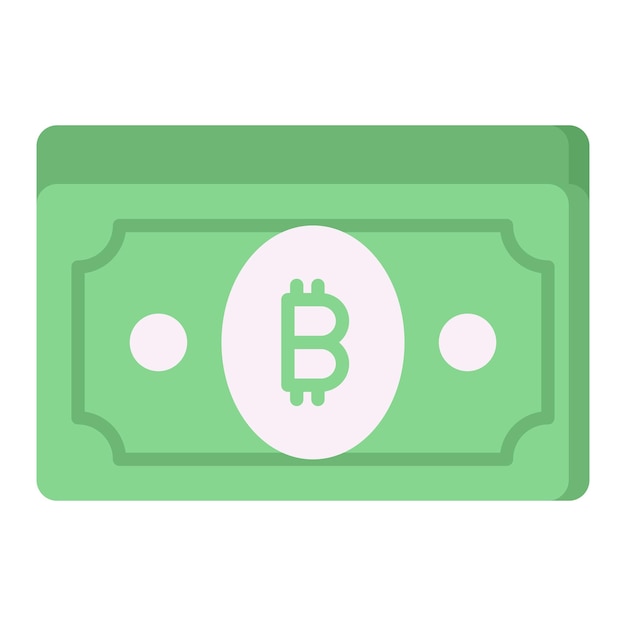 Compruebe este hermoso icono de Bitcoin billete de papel moneda criptomoneda