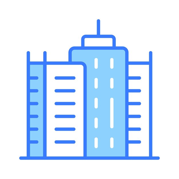 Compruebe este hermoso icono de edificio en el estilo de moda icono personalizable