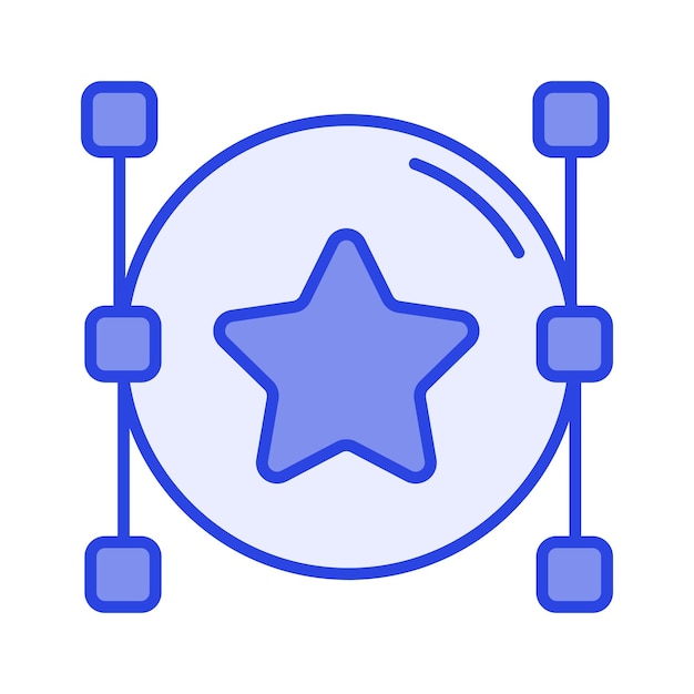 Compruebe este icono bellamente diseñado de vector de estrellas en estilo de moda