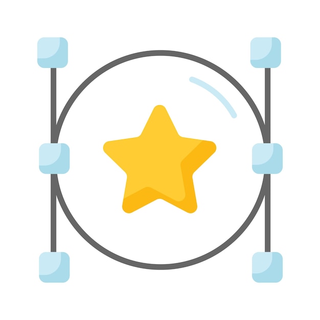 Compruebe este icono bellamente diseñado de vector de estrellas en estilo de moda