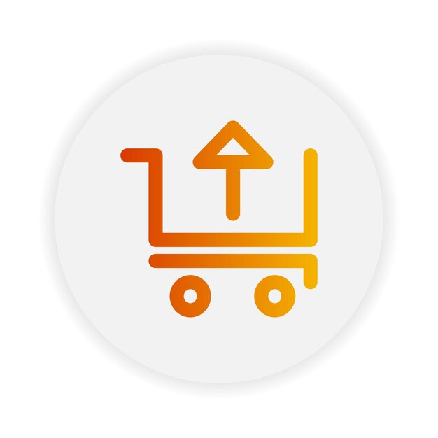 Compruebe el icono de contorno con color de gradiente adecuado para el negocio de comercio electrónico y la interfaz