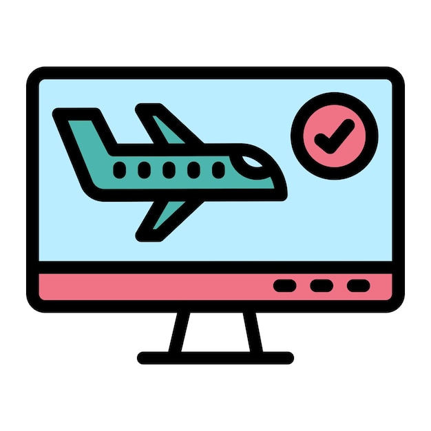 Compruebe la ilustración del diseño del icono vectorial