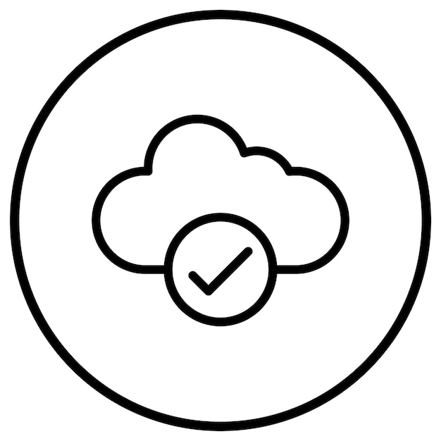 Compruebe la ilustración del diseño del icono vectorial