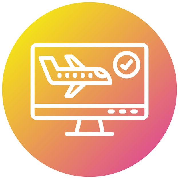 Compruebe la ilustración del diseño del icono vectorial