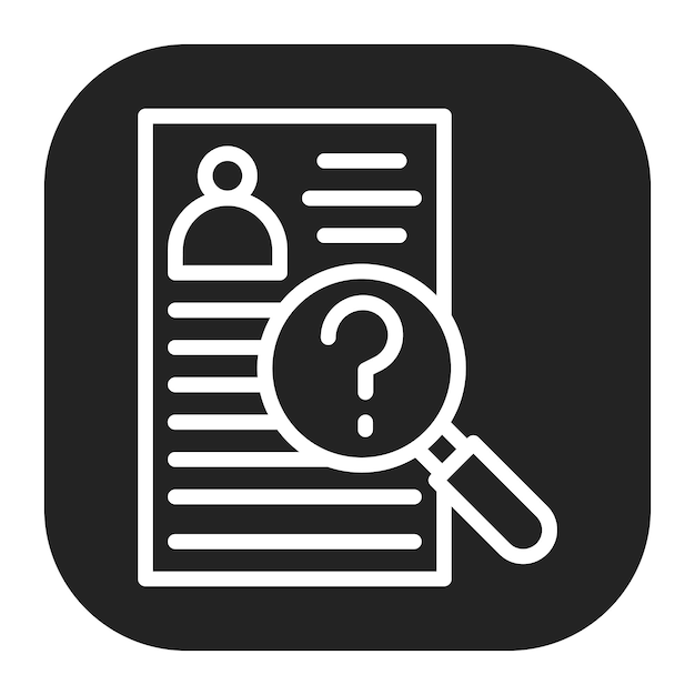 Compruebe la imagen vectorial del icono de fondo Se puede utilizar para Headhunting