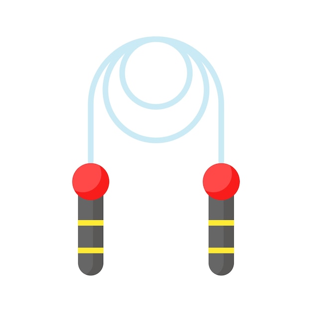 Compruebe este increíble icono de saltar la cuerda cuerda de fitness listo para usar vector
