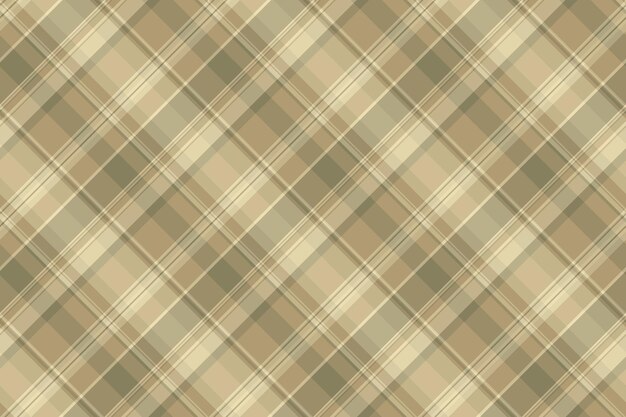 Compruebe el patrón sin costuras de la textura de tartan textil con un vector de fondo de tela a cuadros