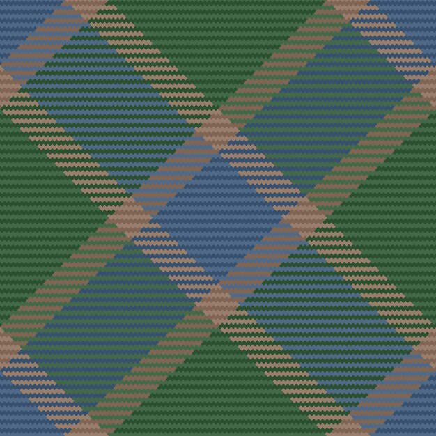 Compruebe el patrón de tartán Tela de fondo sin costuras Textura de textil de vector de cuadros