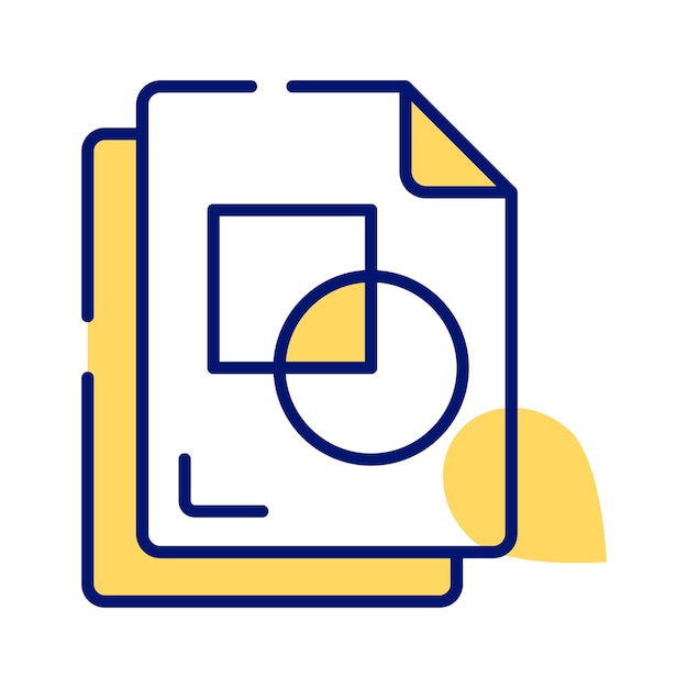 Compruebe este vector de archivos de colores cuidadosamente elaborado en estilo de moda