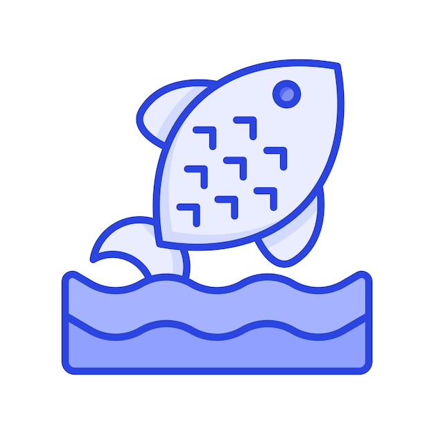 Compruebe este vector cuidadosamente elaborado de pescado en el estilo moderno mariscos