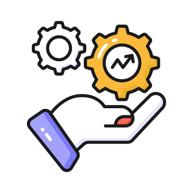 Compruebe este vector cuidadosamente elaborado de servicios de gestión en estilo de moda
