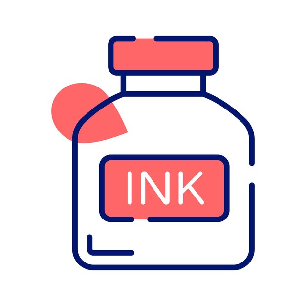 Compruebe este vector cuidadosamente elaborado de tinta en estilo moderno