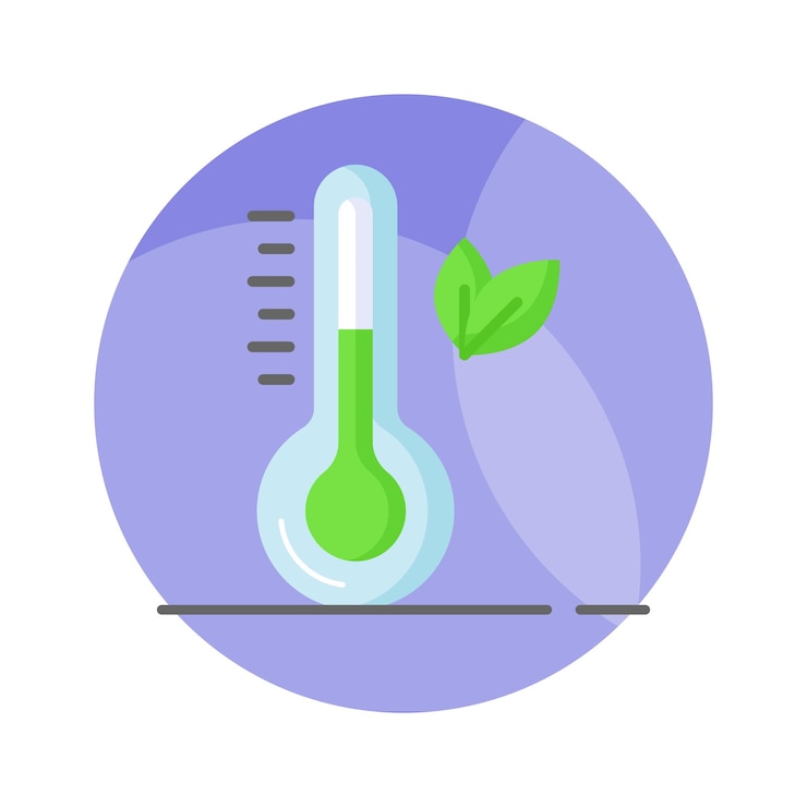 Vector compruebe este vector de diseño hermoso de la temperatura ecológica en estilo moderno